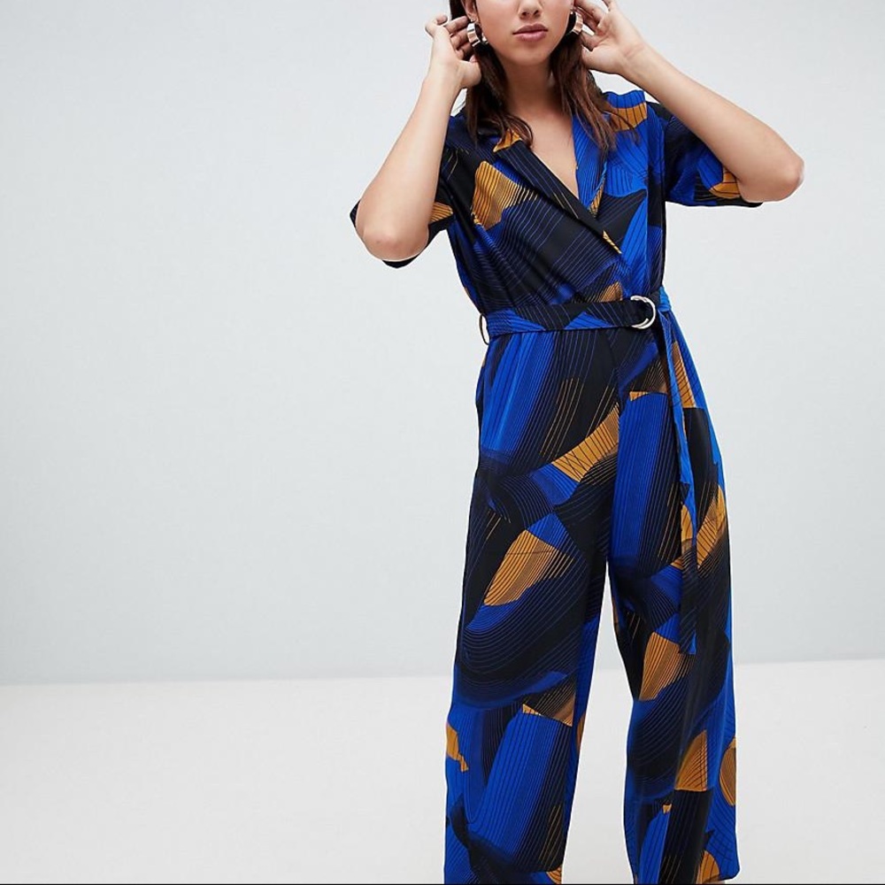 Abstract print jumpsuit